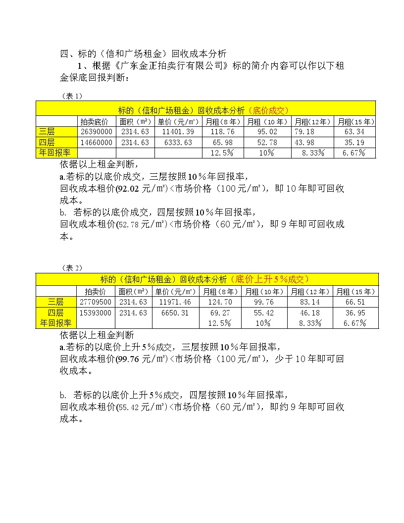 广州信和广场项目资金回报分析.doc-图二