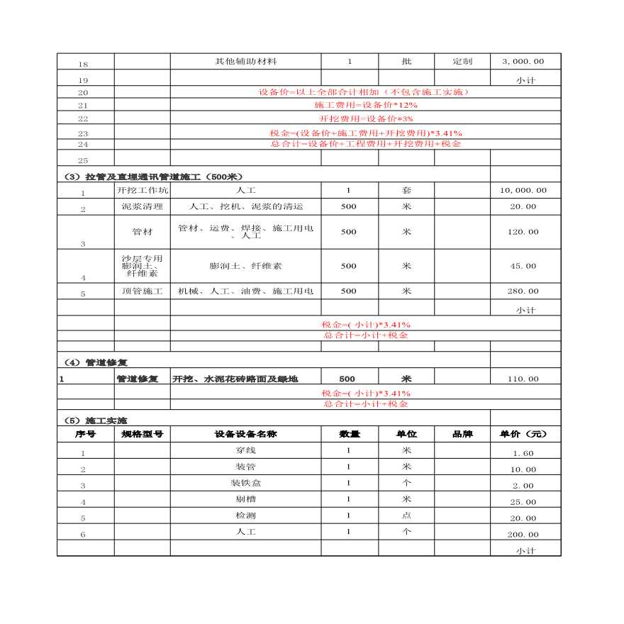 光缆施工及300个点大楼综合布线系统工程报价清单-图二