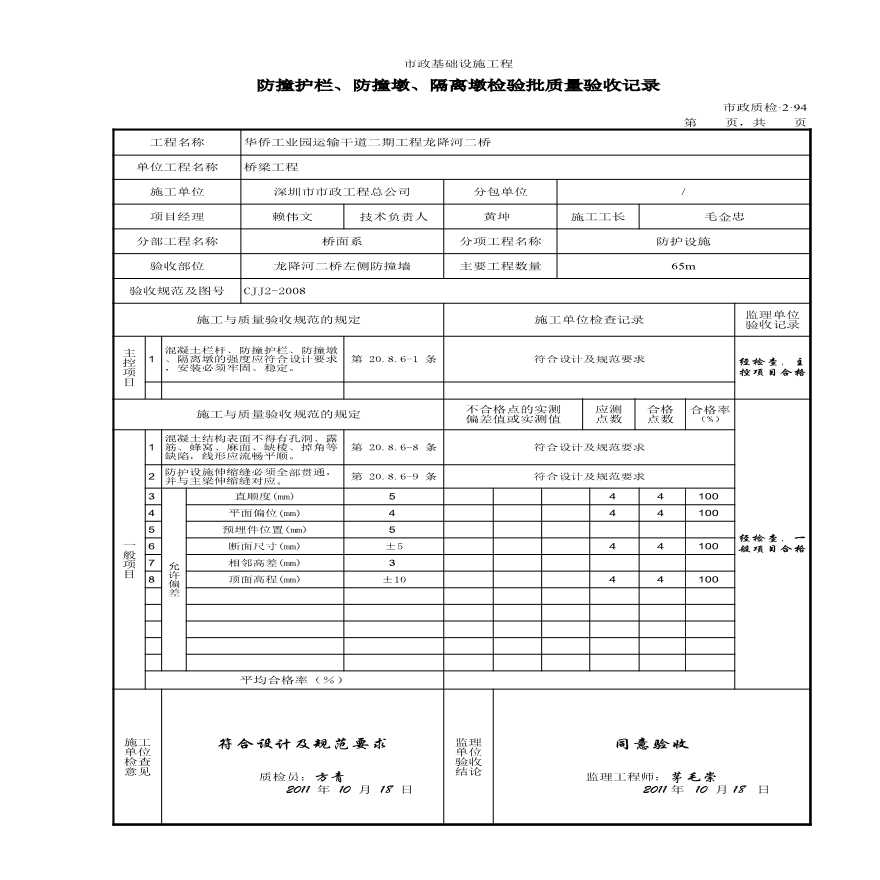 市政桥梁工程-中央分隔带防撞墙 左侧-图一