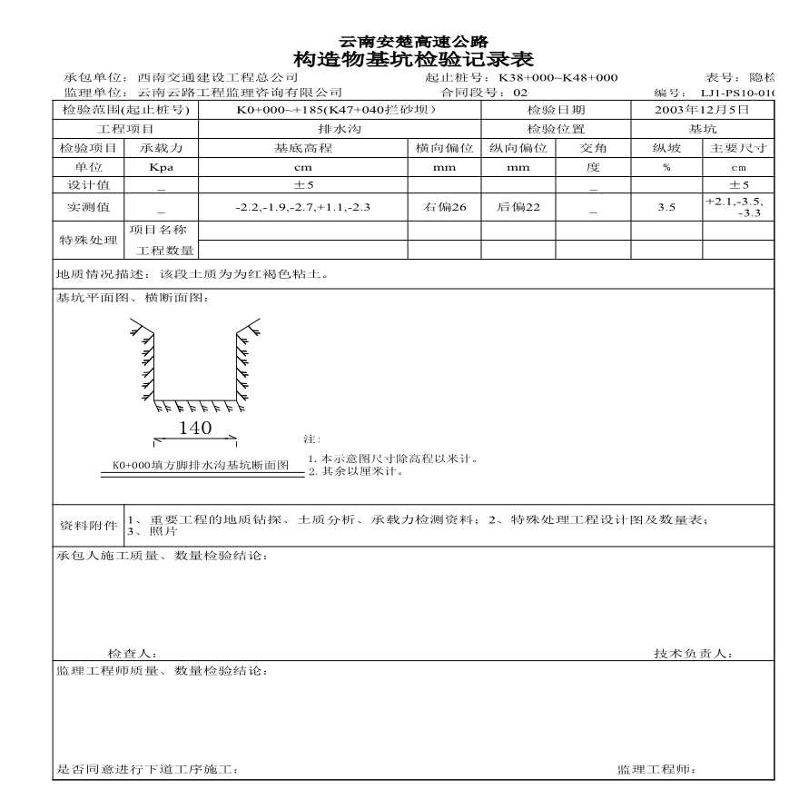 安楚路基质检资料-基坑检查1 (95)-图一