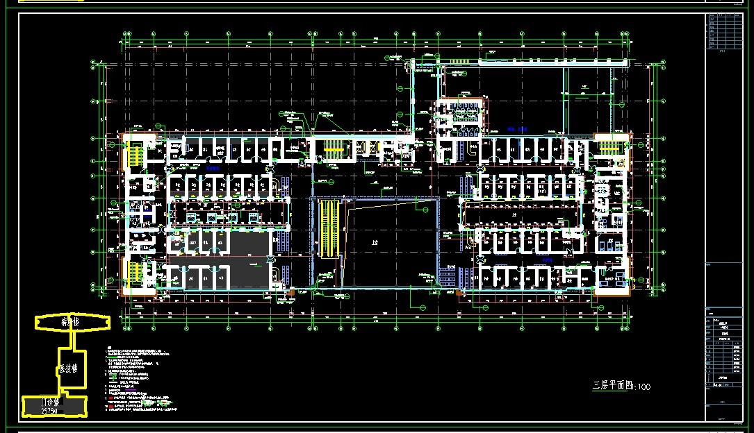 医院4层门诊楼建筑结构设计施工图