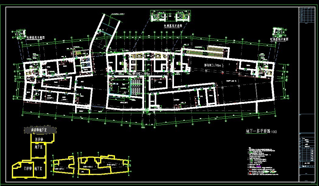 医院9层病房楼（住院部）建筑结构设计施工图