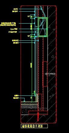 商场酒店售楼处公装区域门头疏散指示墙面疏散指示暗藏隐藏不锈钢边框大样图节点图-图一