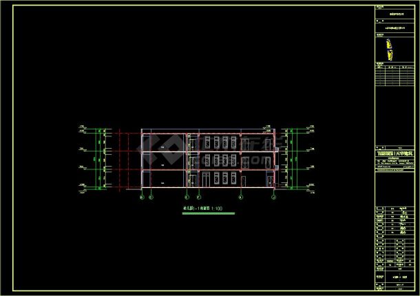 3层6班 1996平米 幼儿园方案建筑设计CAD图-图一