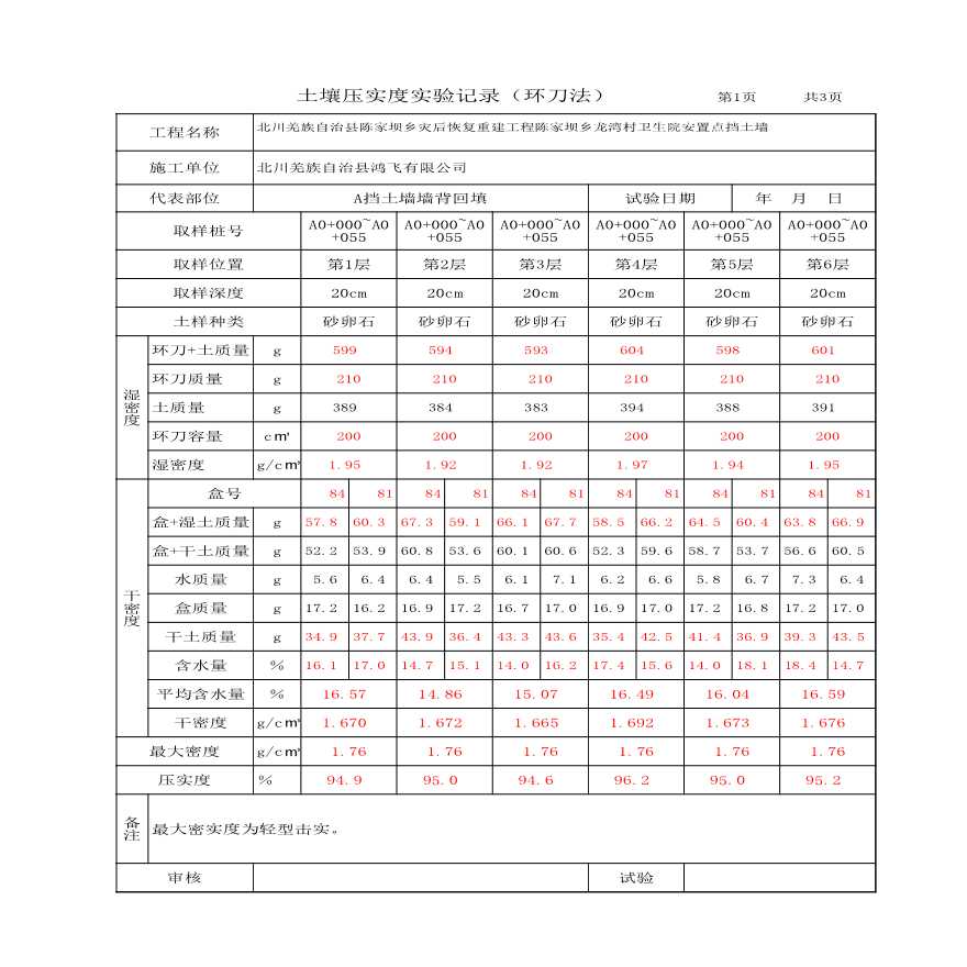 土工试验环刀法表格15 (10).xls-图一