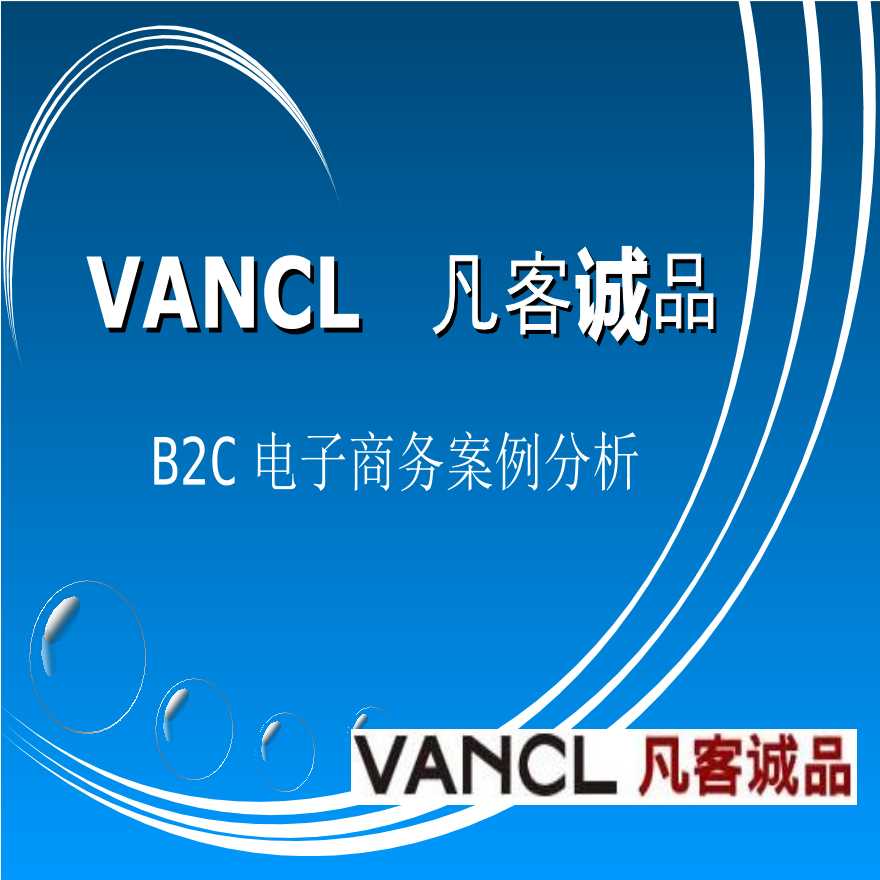 VANCL凡客诚品BC电子商务案例分析.ppt-图一