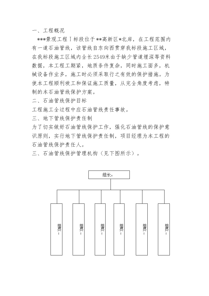 某景观工程石油管线保护方案(20098).doc-图一