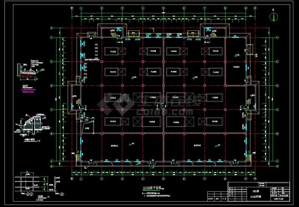 5层多层综合楼建筑结构设计施工图-图二