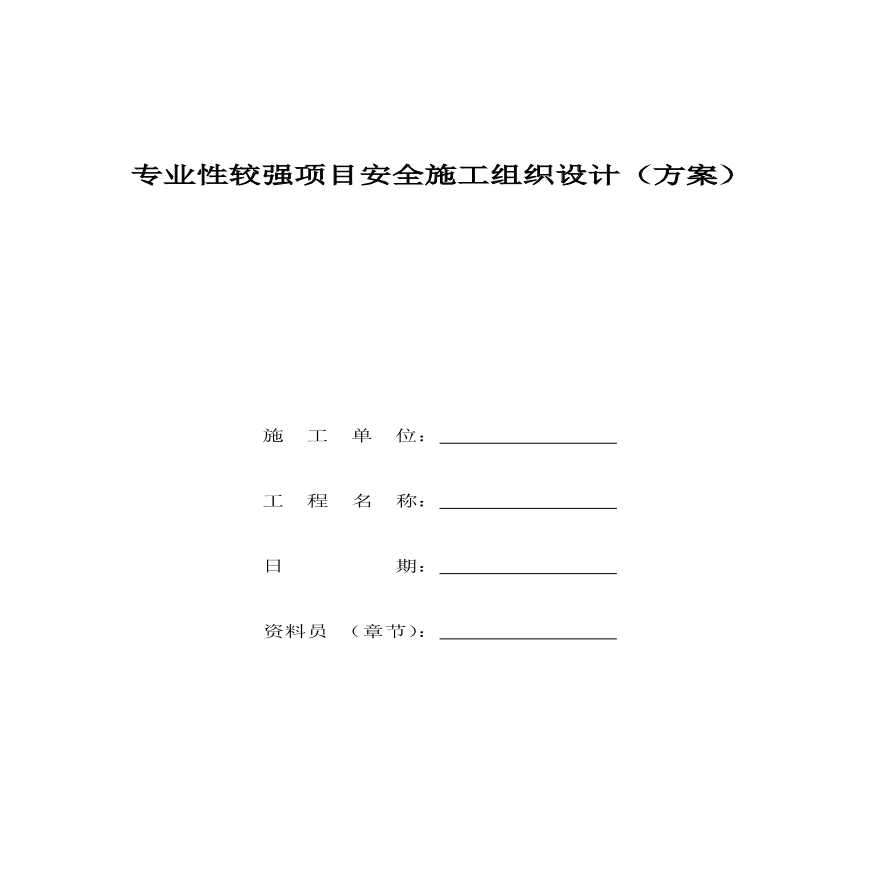 专业性较强项目安全施工组织设计（方案）.pdf-图一