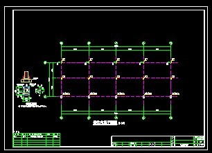 钢结构停车棚结构图（含结构节点）
