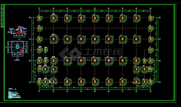 钢框架结构 砼框架结构厂房工程 结构-图一