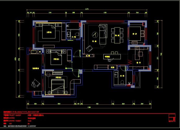 现代极简住宅全套CAD施工图+效果图+3D模型_图1